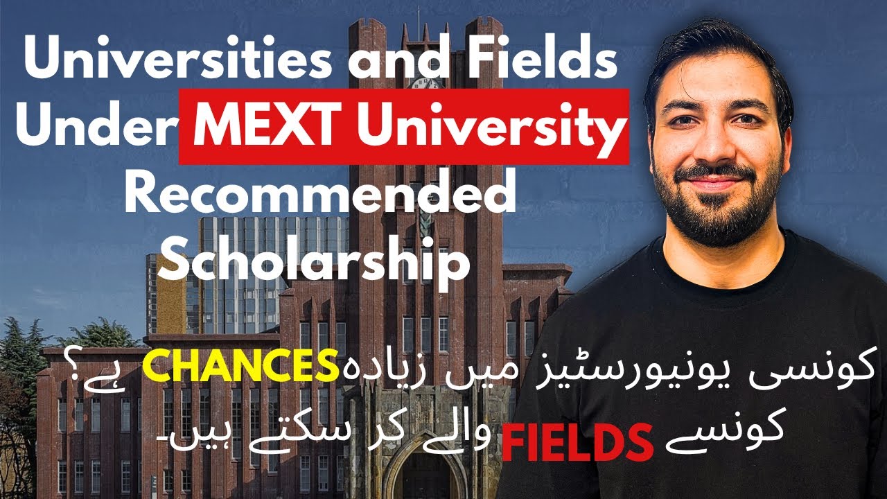 🏫 Universities + Fields for MEXT University Track 2026  | Full Funded Scholarship