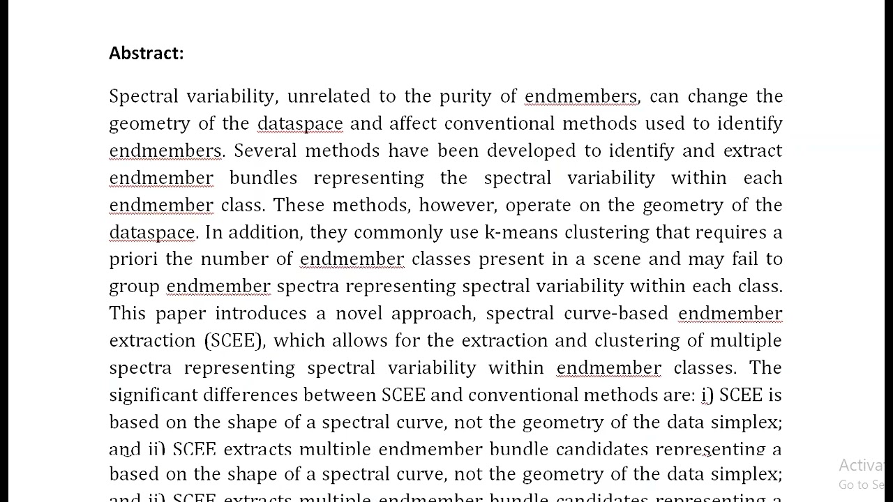 A Novel Endmember Bundle Extraction and Clustering Approach for Capturing Spectral Variability Withi