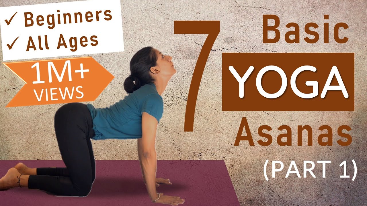 Basic YOGA ASANAS for GOOD HEALTH - for Beginners and all Age Groups | Beginners Yoga at Home