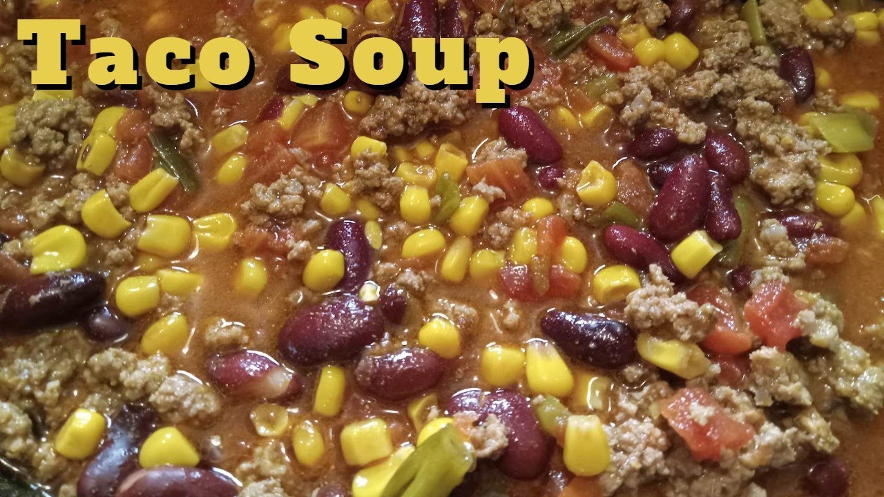Easy Taco Soup in the Crockpot!