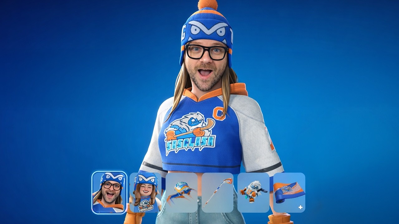 Fortnite Live with Quantum Camper - NEW hockey girl skin