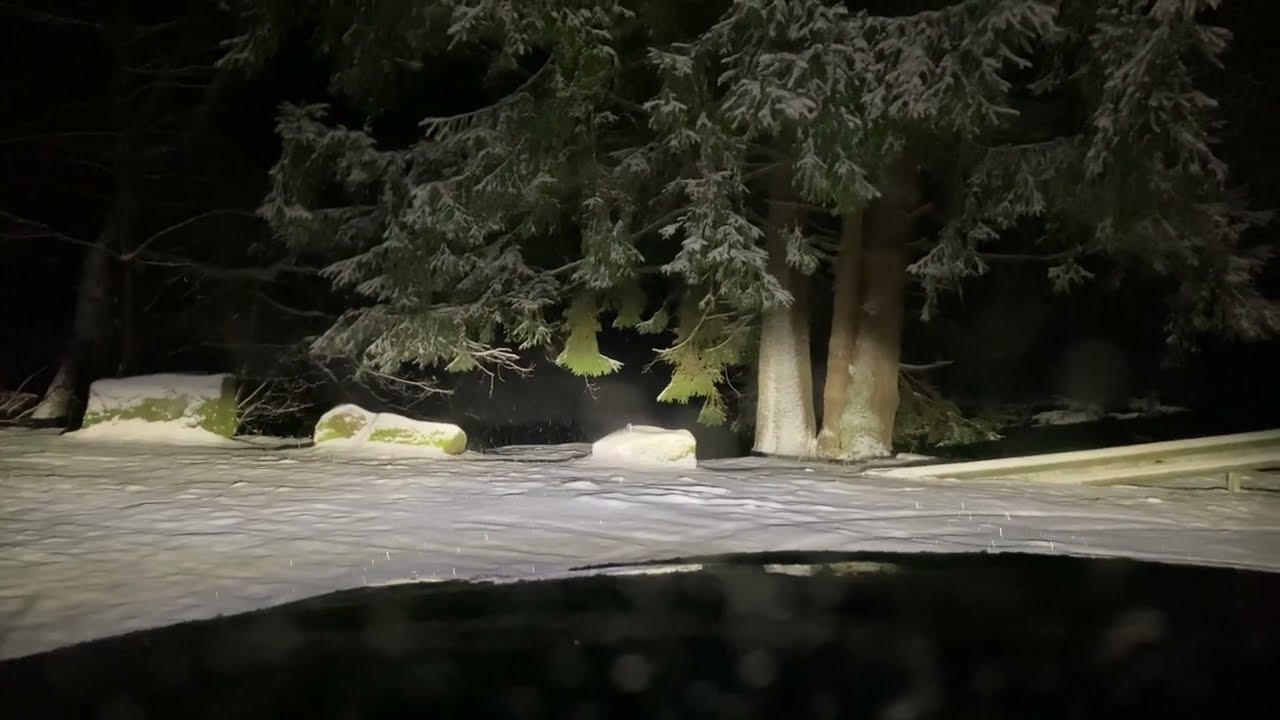Audi Quattro im Schnee bei Uslar/Solling am  22.Jan.2023