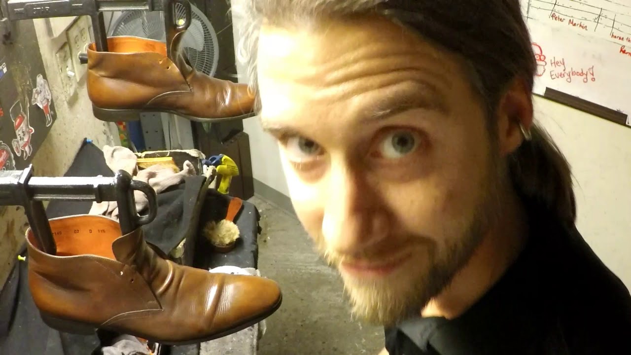 Santoni chukka boot, best shoe shine in Denver, ASMR  [edited]