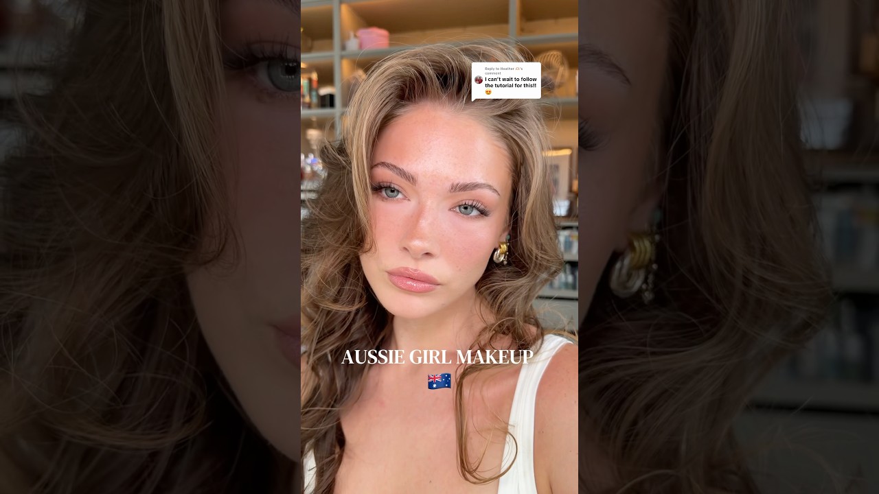 (PART 1/2) IN DEPTH Aussie Girl makeup 🌺🦘🇦🇺🌴 #makeupinspo #makeuptutorial #trending