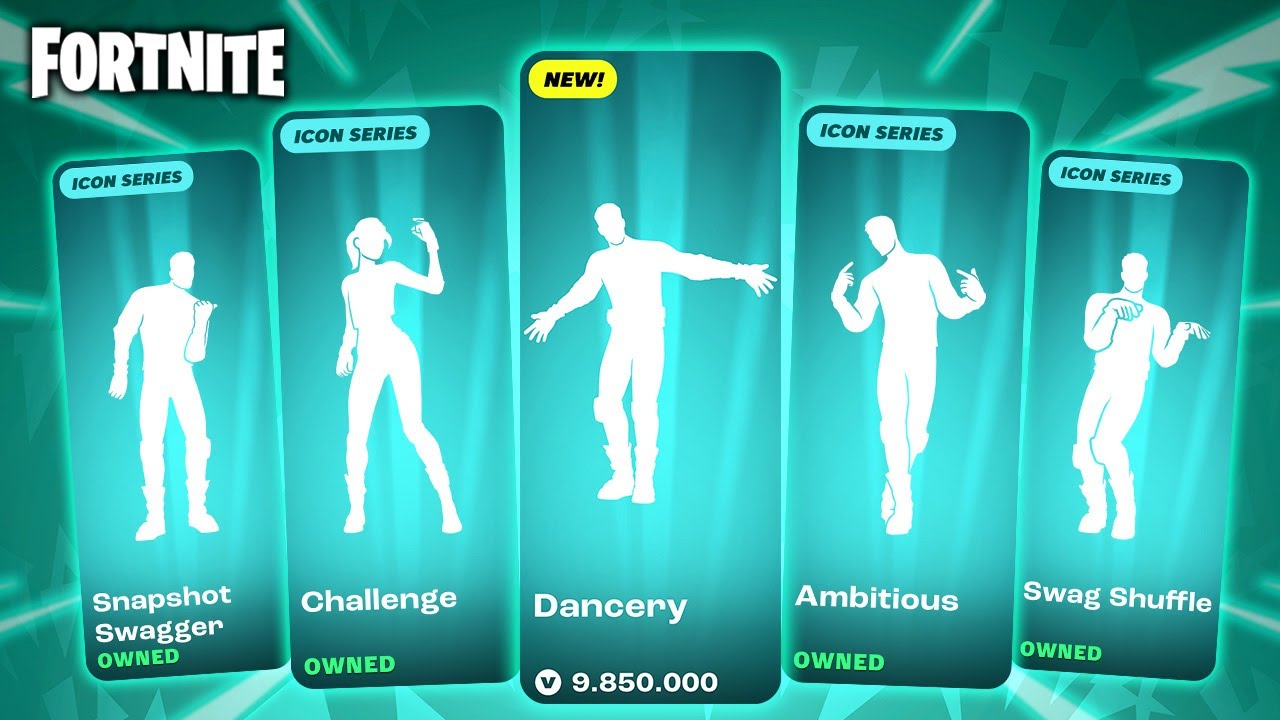 ALL ICON SERIES DANCES & EMOTES IN FORTNITE