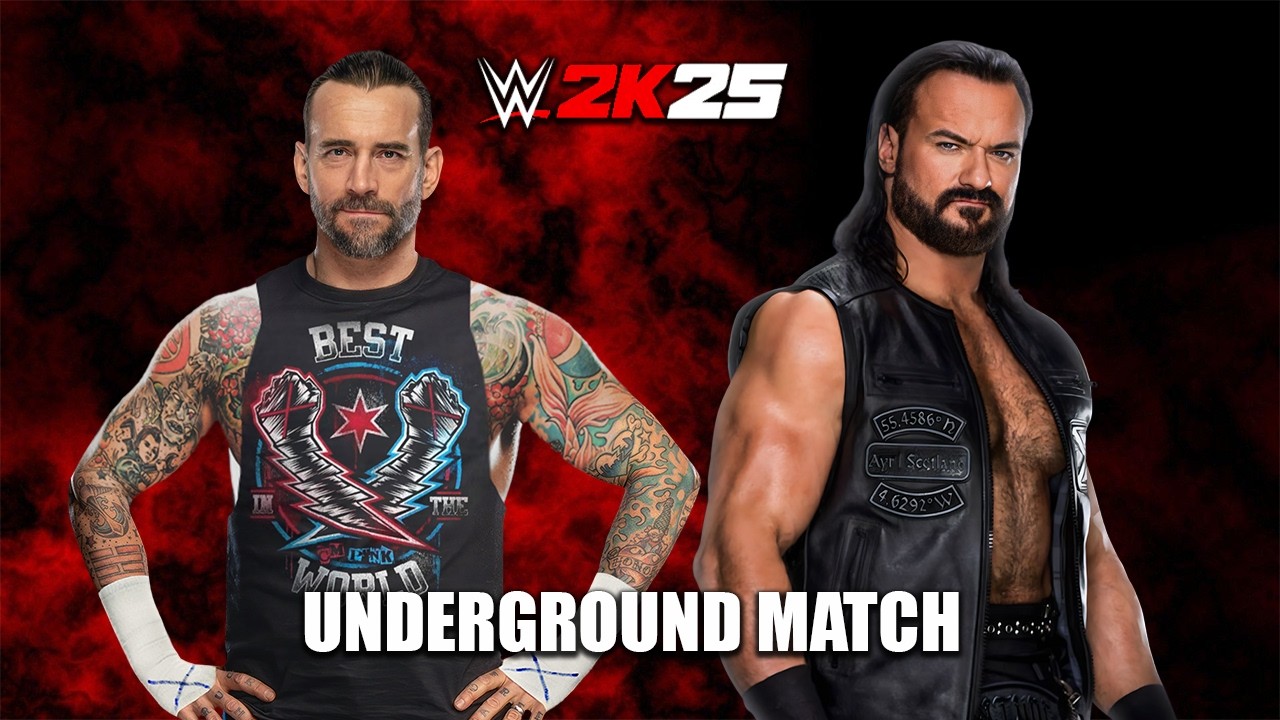 CM Punk vs Drew McINTYRE - WWE 2K25
