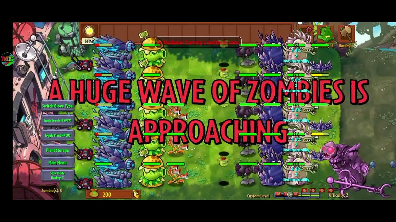 Can king plants survive 5 waves of minibosses zombie 🤔