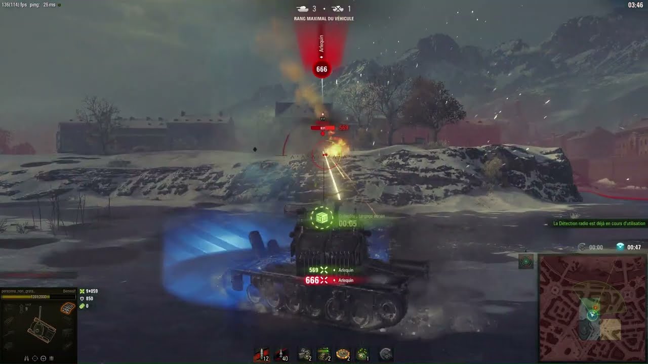 top 1 traqueur d'acier Beowulf, 13K d&eacute;gats, 3 kills