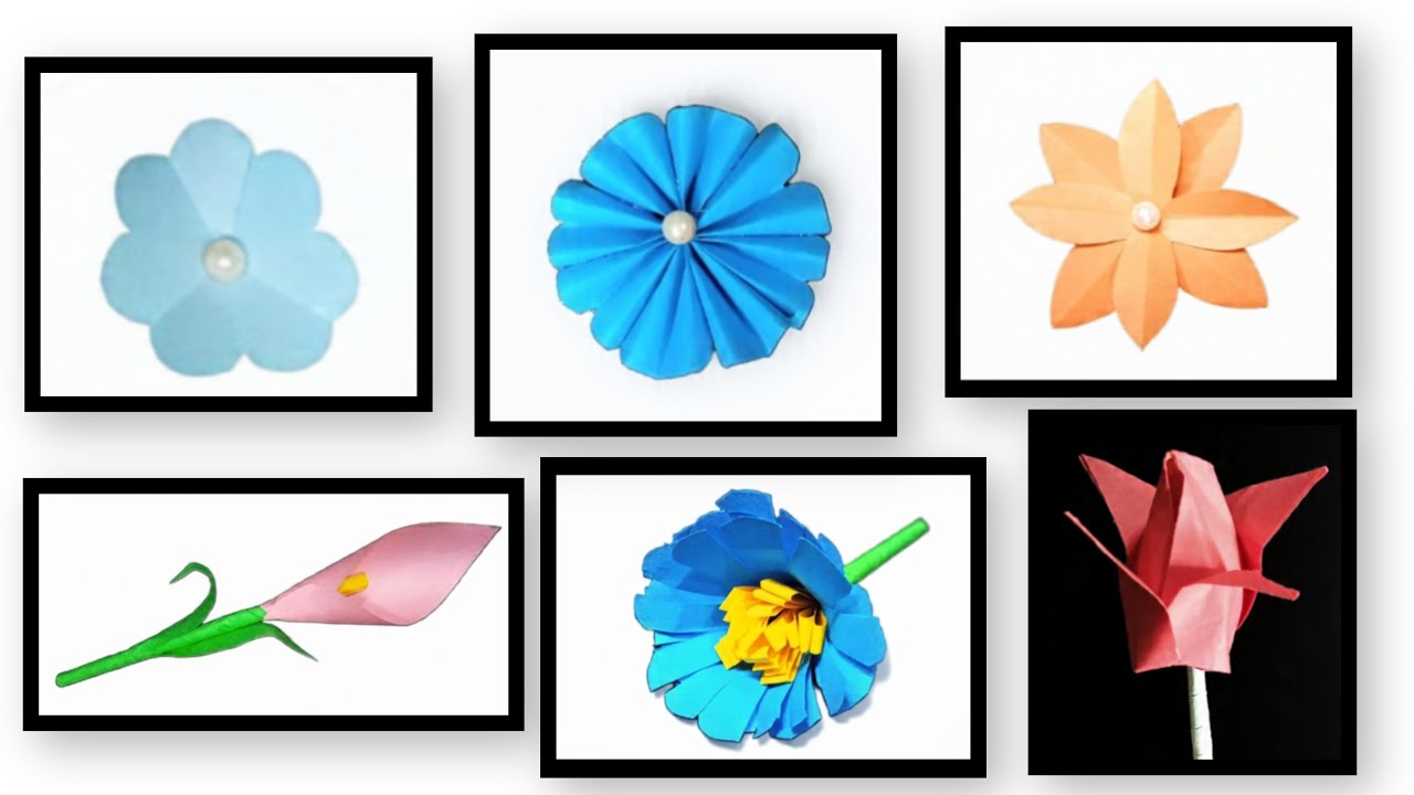How to make flower with paper |Flower making with paper|Paper flowers|Paper craft
