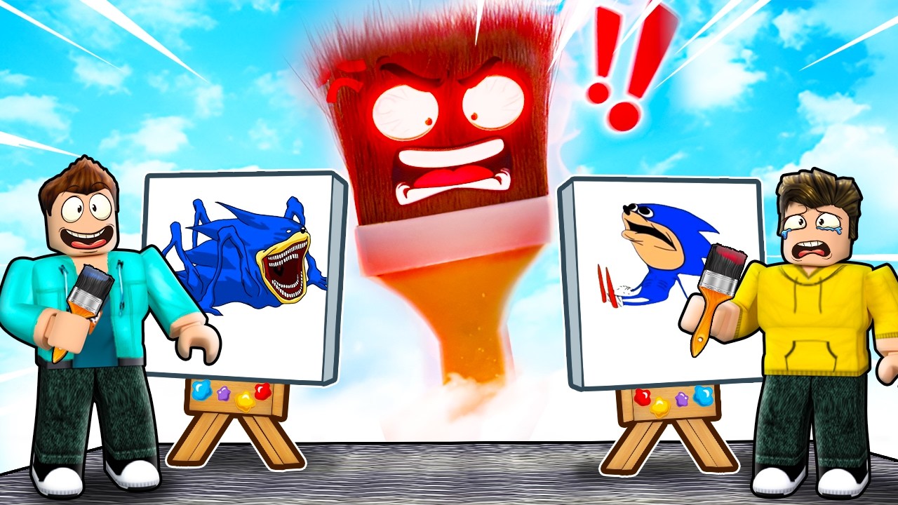 DRAW OR DIE CHALLENGE IN ROBLOX !!