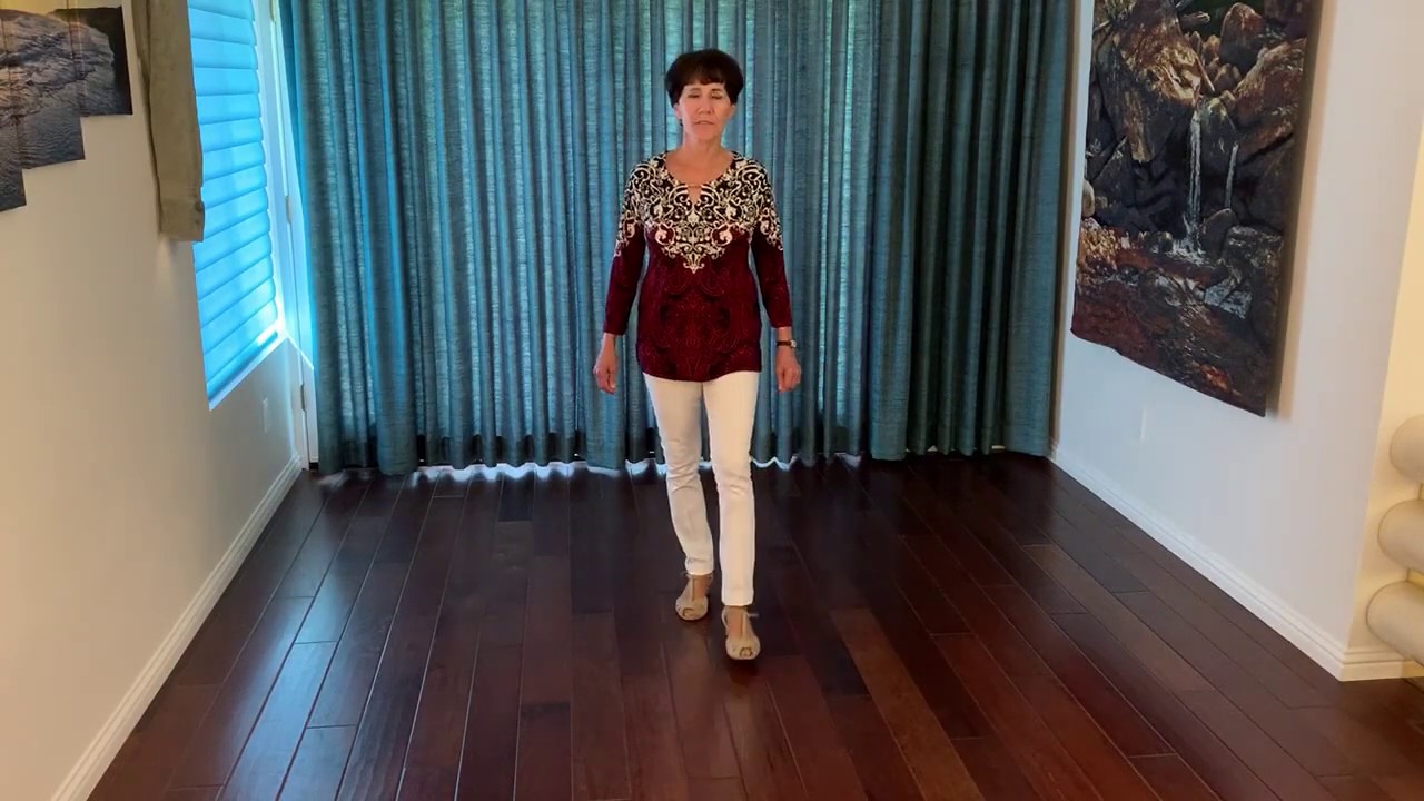 Trust Me line dance demonstration and tutorial by Stephie