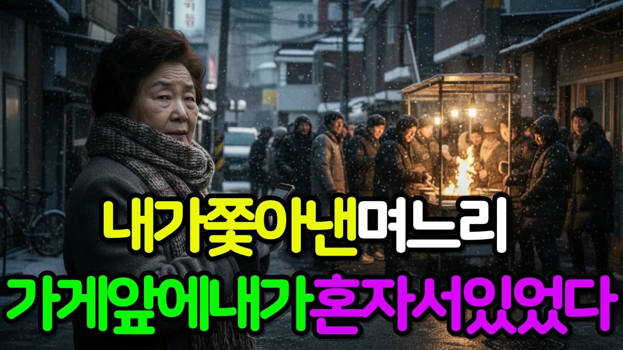 내가 쫓아낸 며느리 가게 앞에내가 혼자 서 있었다#고부갈등 #시니어사연 #시니어드라마 #사이다사연