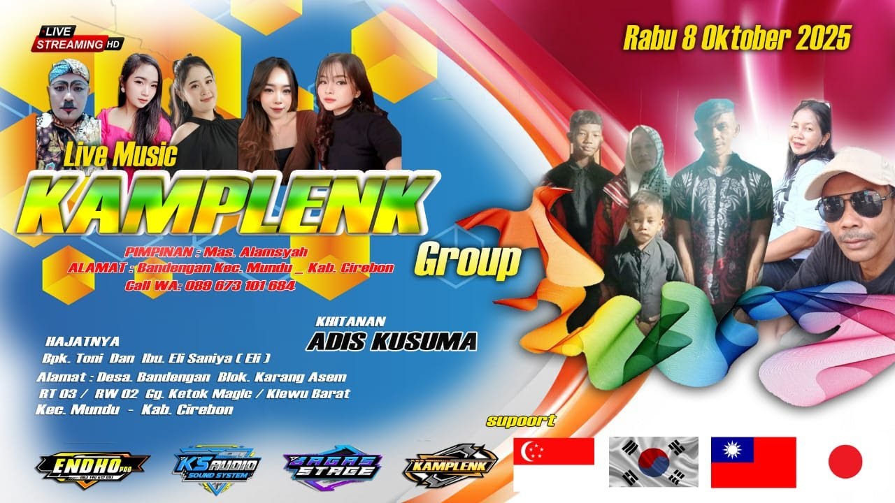 🔴 LIVE   THE BEST OF MUSIC COLLABIRATION  ( KAMPLENK GROUP )   BANDENGAN, RABU 8 OKTOBER 2025
