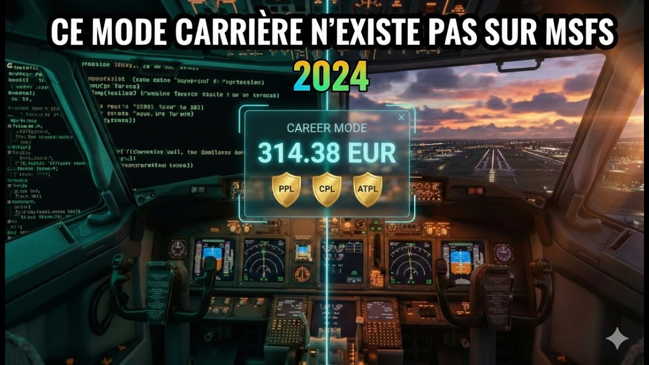CE MODE CARRIÈRE N'EXISTE PAS SUR MSFS...du coup je l'ai fait...