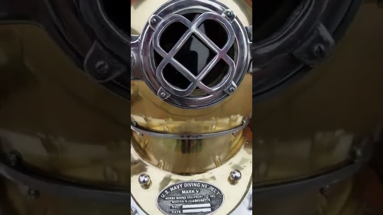 Scuba diving helmet | US navy mark V divers helmet | Deep diving helmet | Brass scuba