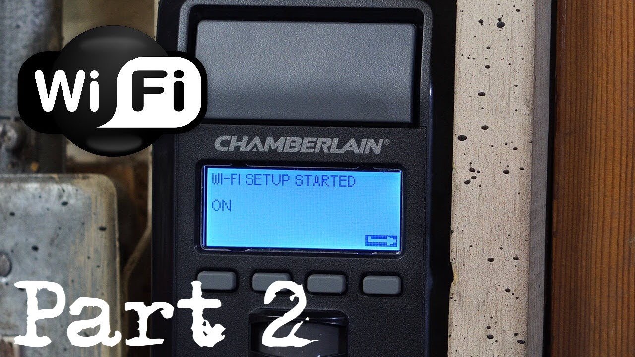 Как установить открыватель гаражных ворот Chamberlain — ЧАСТЬ 2. Настройка Wi-Fi