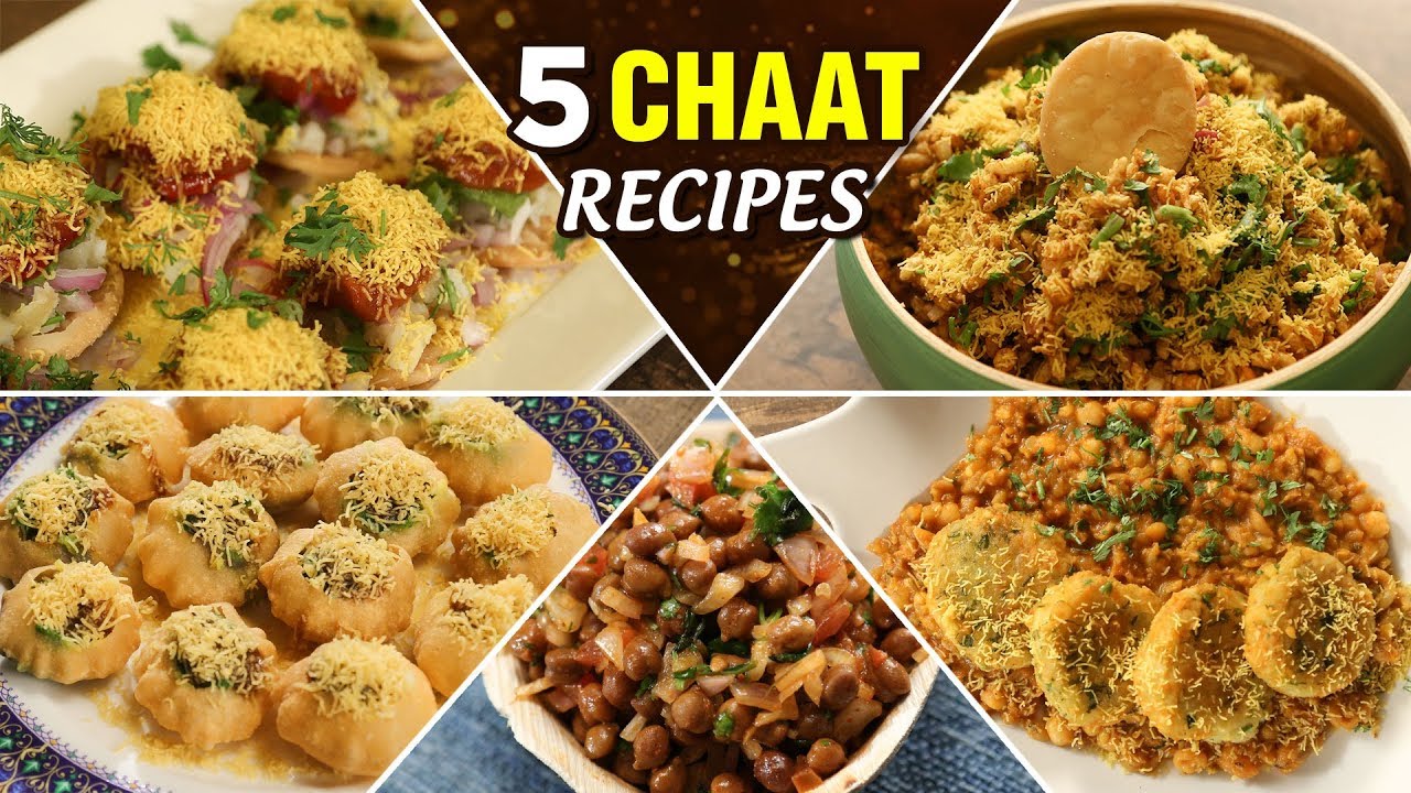 चटपटीत चाट रेसिपीस - Chaat Recipes In Marathi - BEST Evening Snacks - Street Food - Archana