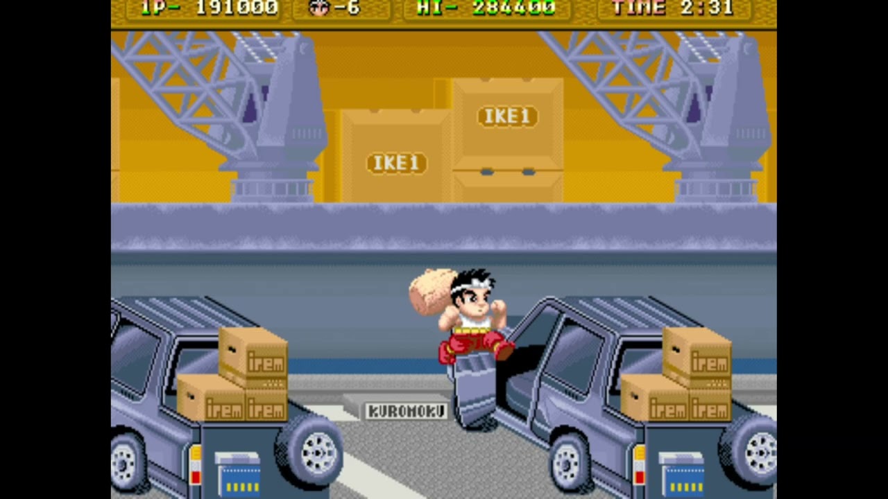 Daiku no Gen-san / Hammerin' Harry (Arcade) All Bosses (No Death) #irem #hammerinharry