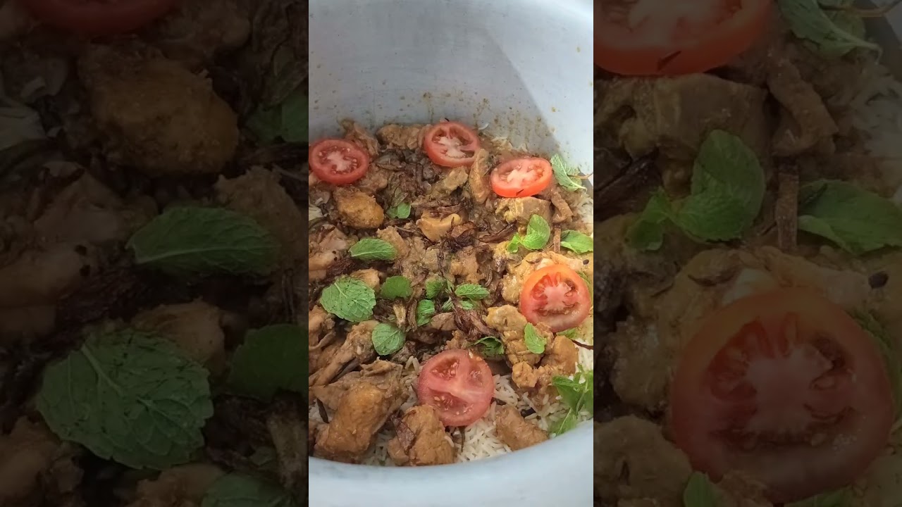 Tasty Hyderabadi dum biryani😄#foodshorts #indianfood #recipe #streetfood #homecooking