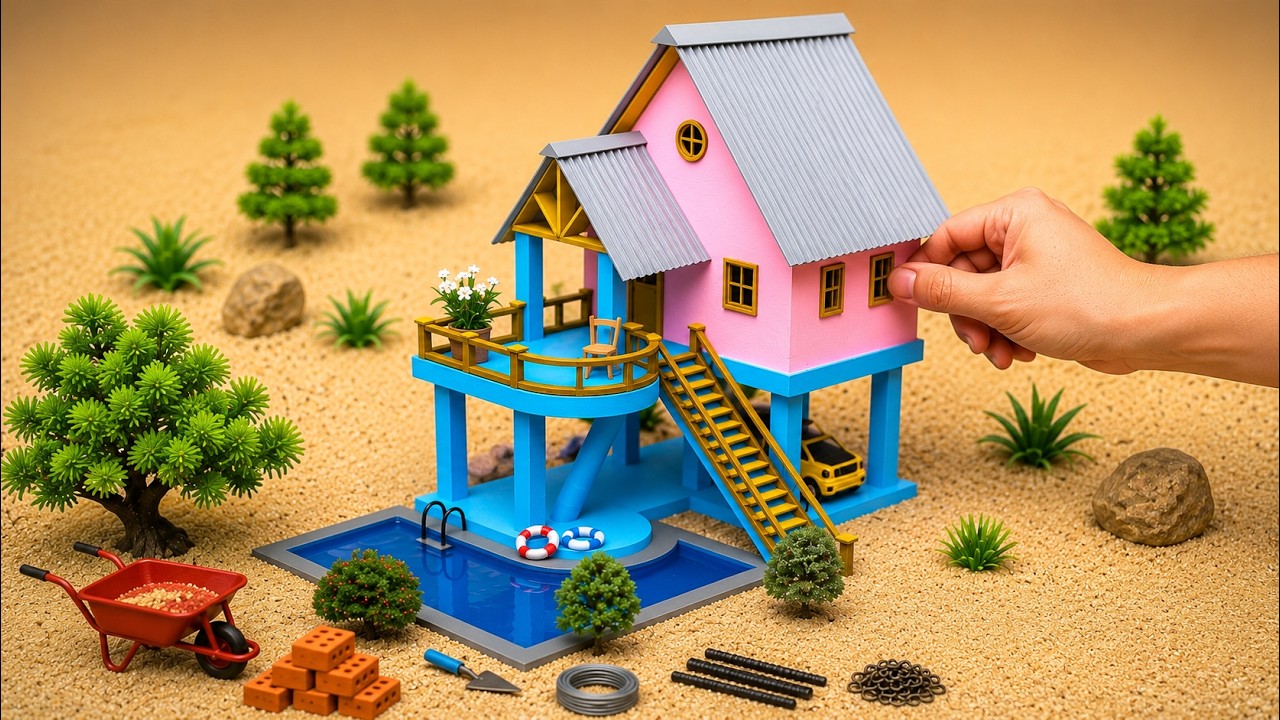 Perfect Mini House &ndash; With a Realistic Pool and Luxury Garage!