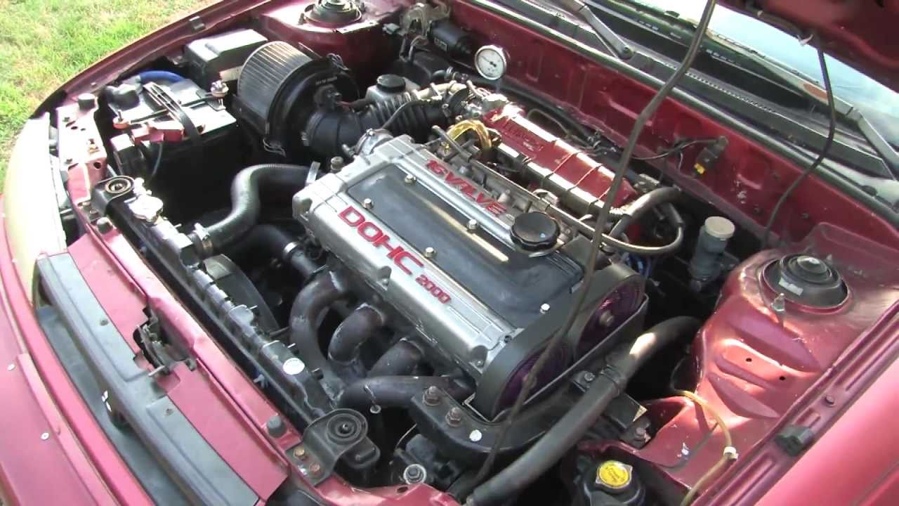 Jamie's 92 Hyundai Elantra with bastard 4g63 swap