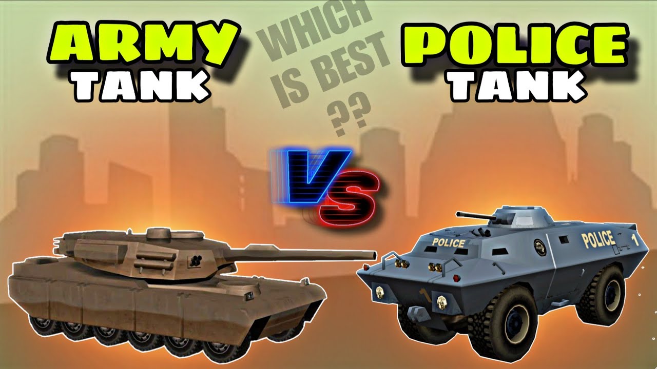 ARMY TANK vs POLICE TANK 😱| CRAZY BATTLE 🔥I GTA : SA