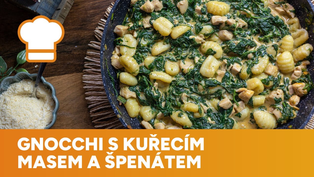Vydatné gnocchi s kuřecím masem a špenátem jsou hotové raz dva
