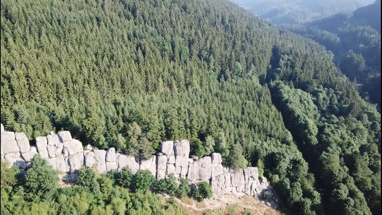 Čertovy skály - Lidečko - pohled z dronu 2021,