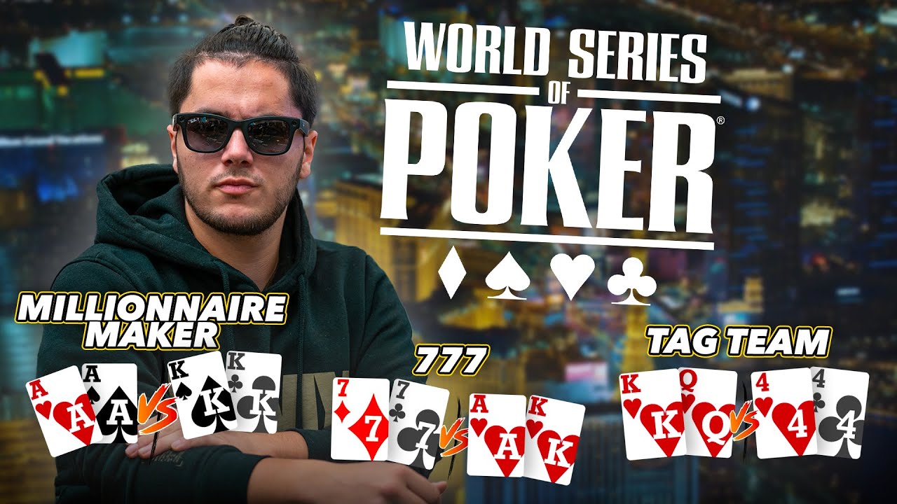 JE JOUE 3 TOURNOIS MYTHIQUES DES WSOP !!