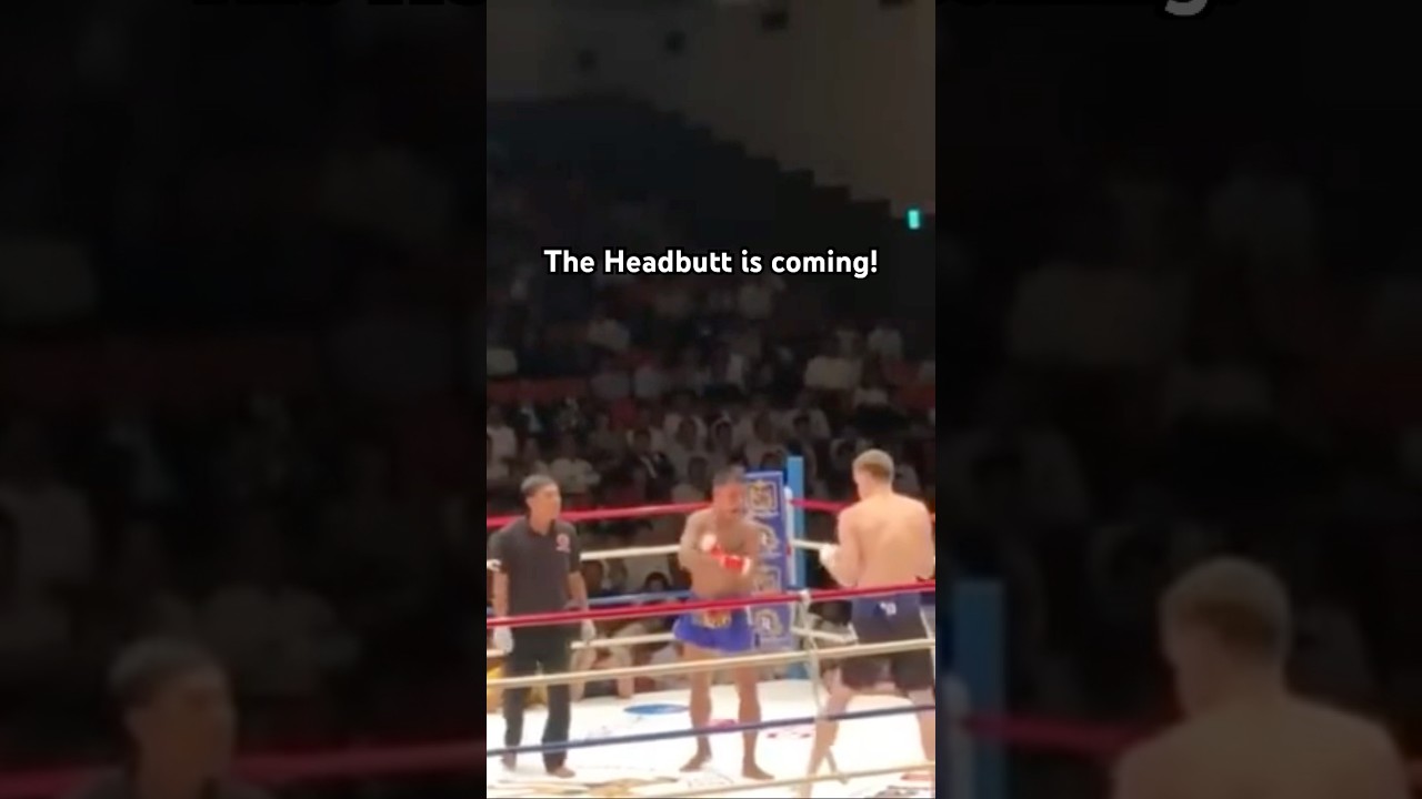 Headbutt Action - Lethwei in Tokyo, Japan - Korakuen Hall