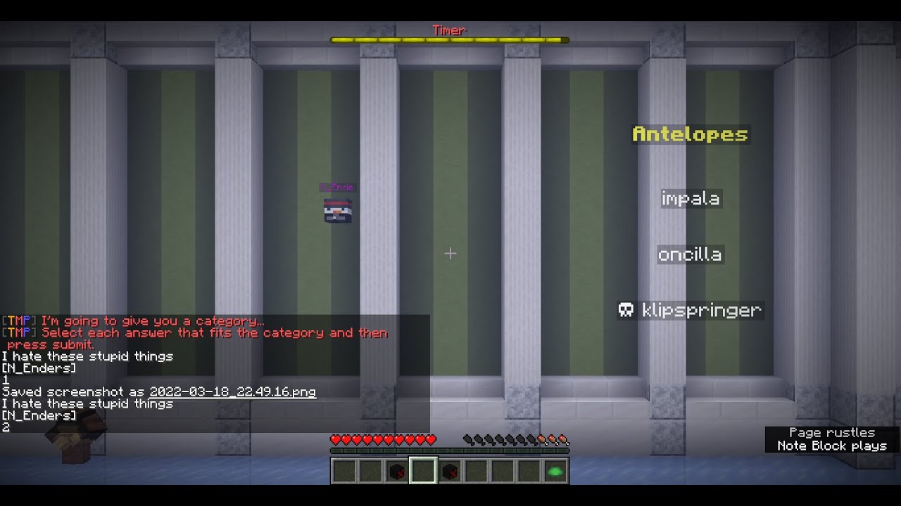 Trivia Murder Party Minecraft Remake - Current Progress