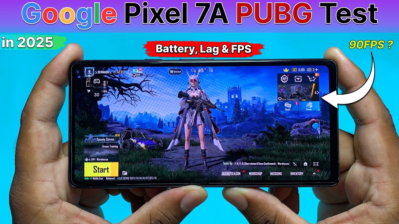 Google Pixel 7A PUBG Test in 2025🔥| Detailed BGMI Test , Graphics, Heating, FPS