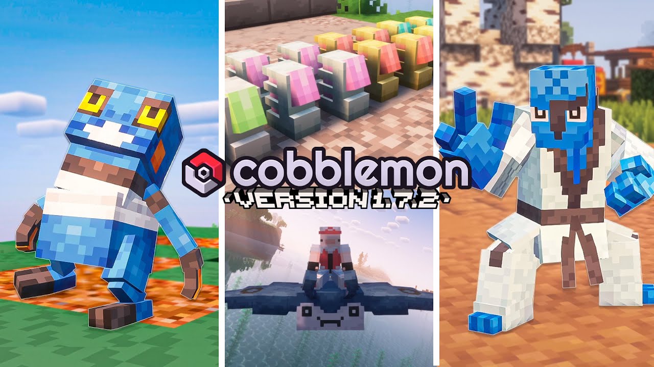 COBBLEMON 1.7.2 - 🌿NEW POKEMON🌿 -⭐MOUNTS⭐ - DECORATIONS