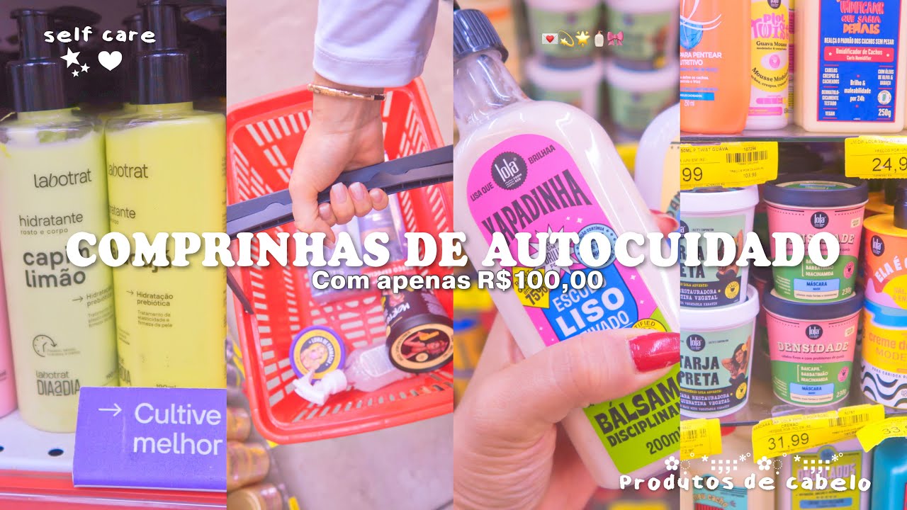🎀VLOG COMPRANDO PRODUTOS DE AUTOCUIDADO COM R$100,00🧴🛁 produtos de corpo, rosto, cabelo