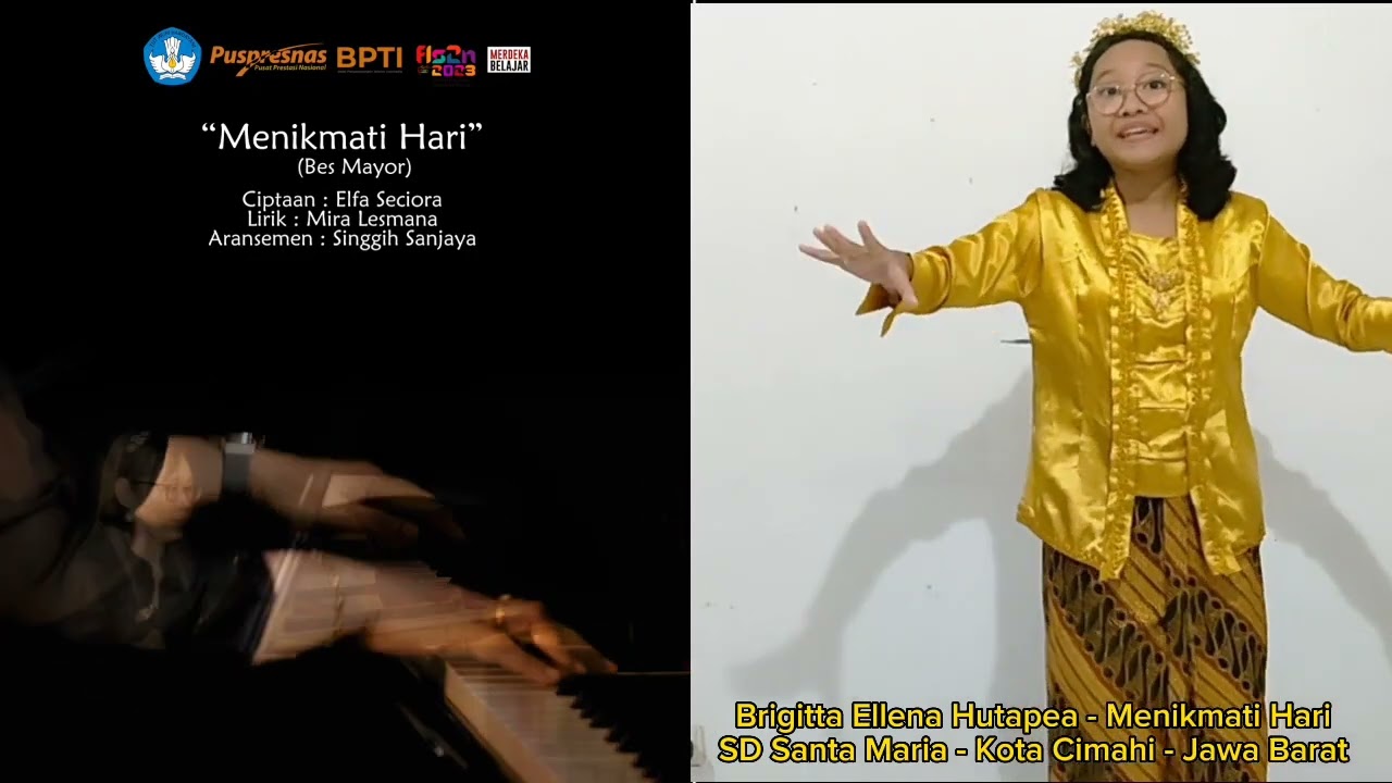 Juara 1 FLS2N Kota Cimahi 2023 - Brigitta Ellena Hutapea - Menikmati Hari (Bes Mayor)