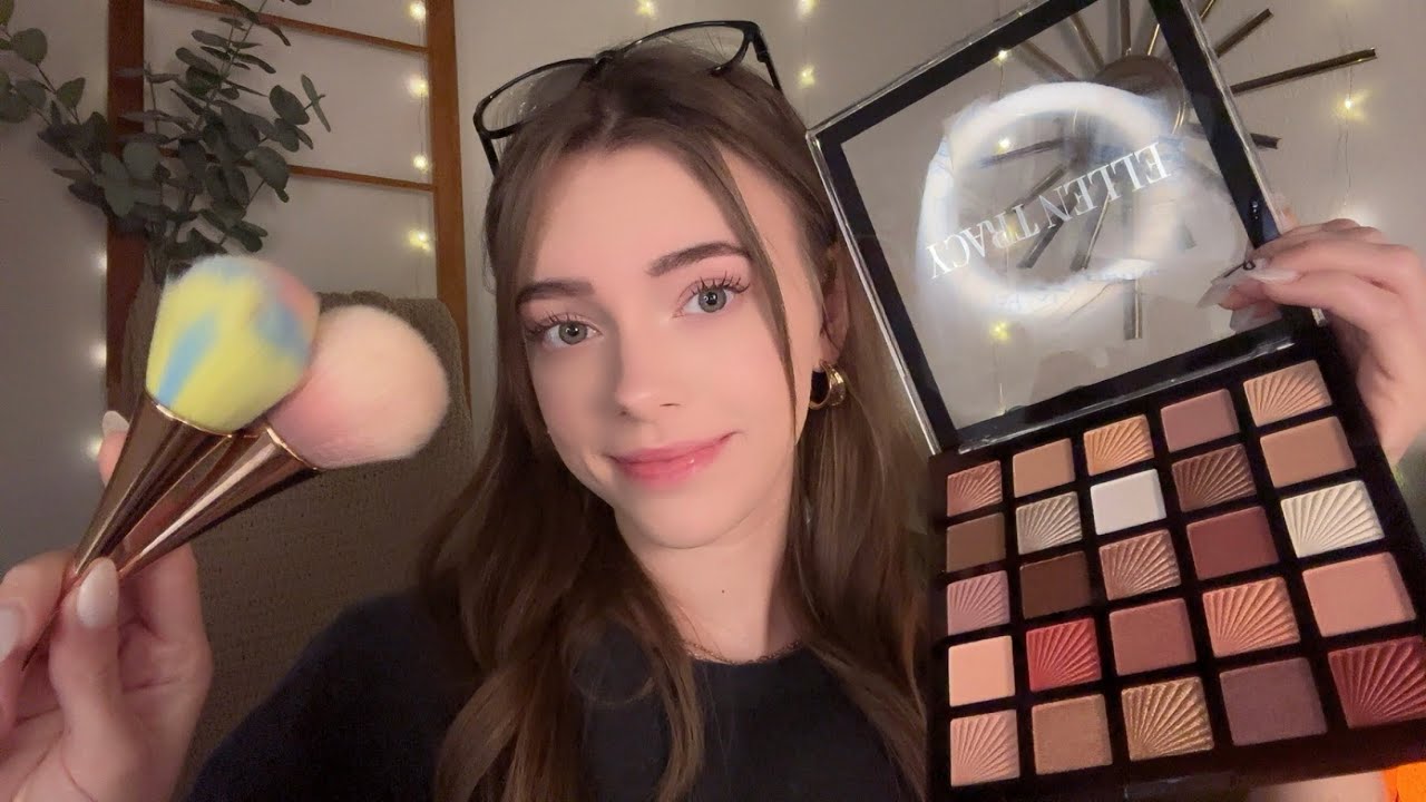 ASMR / Doing Your Skincare & Makeup💕 (personal attention, layered sounds)