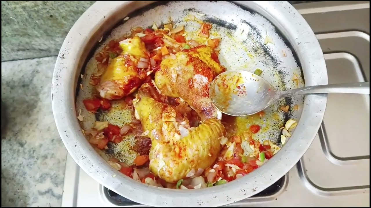Tomato chicken wings gravy curry very delicious