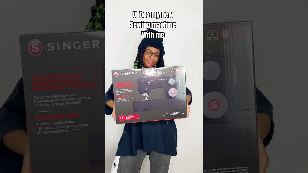 Unbox my new sewing machine with me ! Singer Heavy Duty 4432 🖤 #singersewingmachine