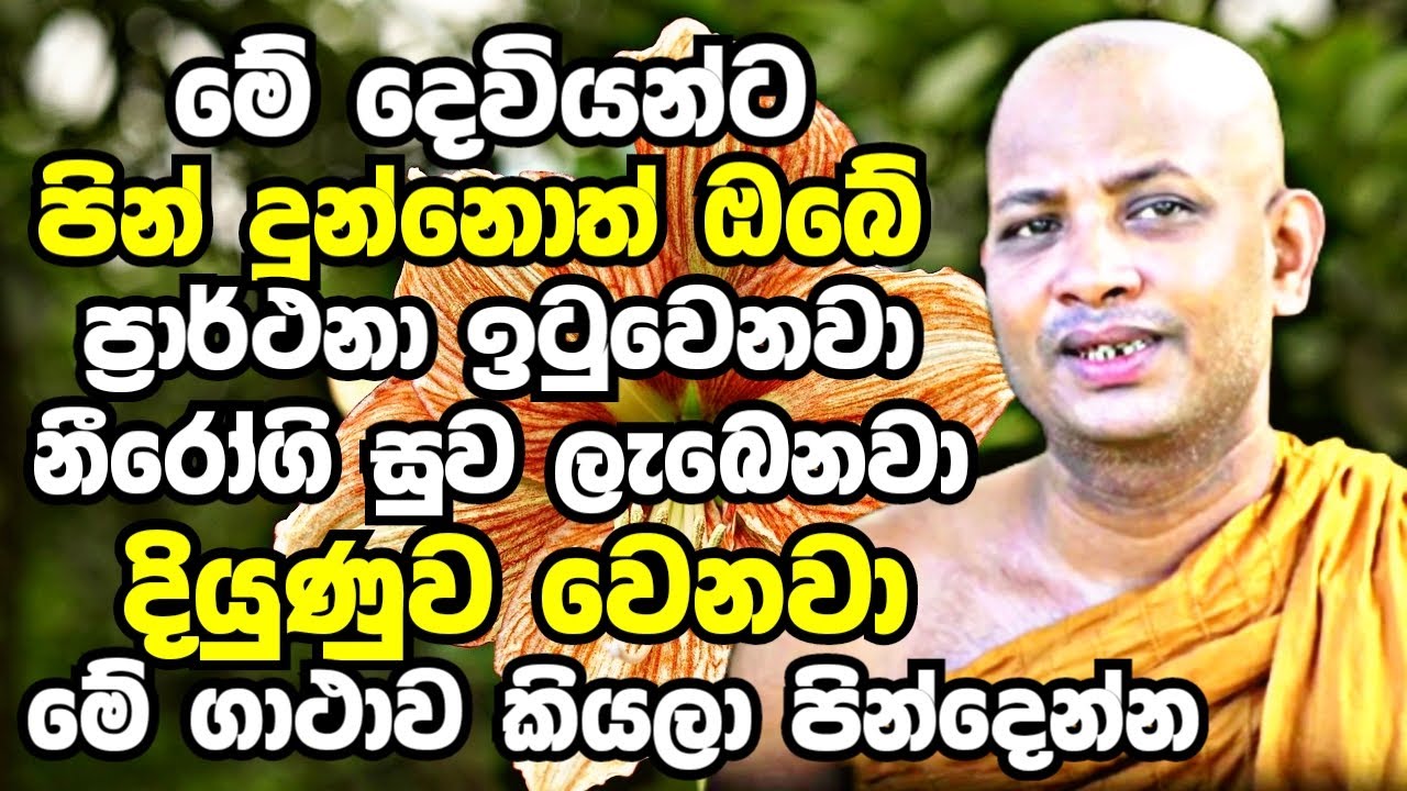 මේ දෙවියන්ට පින් දුන්නොත් ඔබේ ප්‍රාර්ථනා ඉටුවෙනවා නීරෝගීසුව ලැබෙනවා | Boralle Kovida Thero Bana 2023