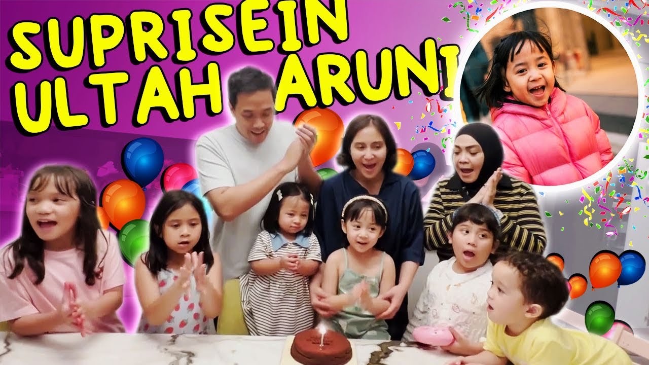 MAMA RIETA KE RUMAH SERENIA BAWAIN NUNI KUE ULANGTAHUN.. NIUP LILIN BARENG, MASYAALLAH!!