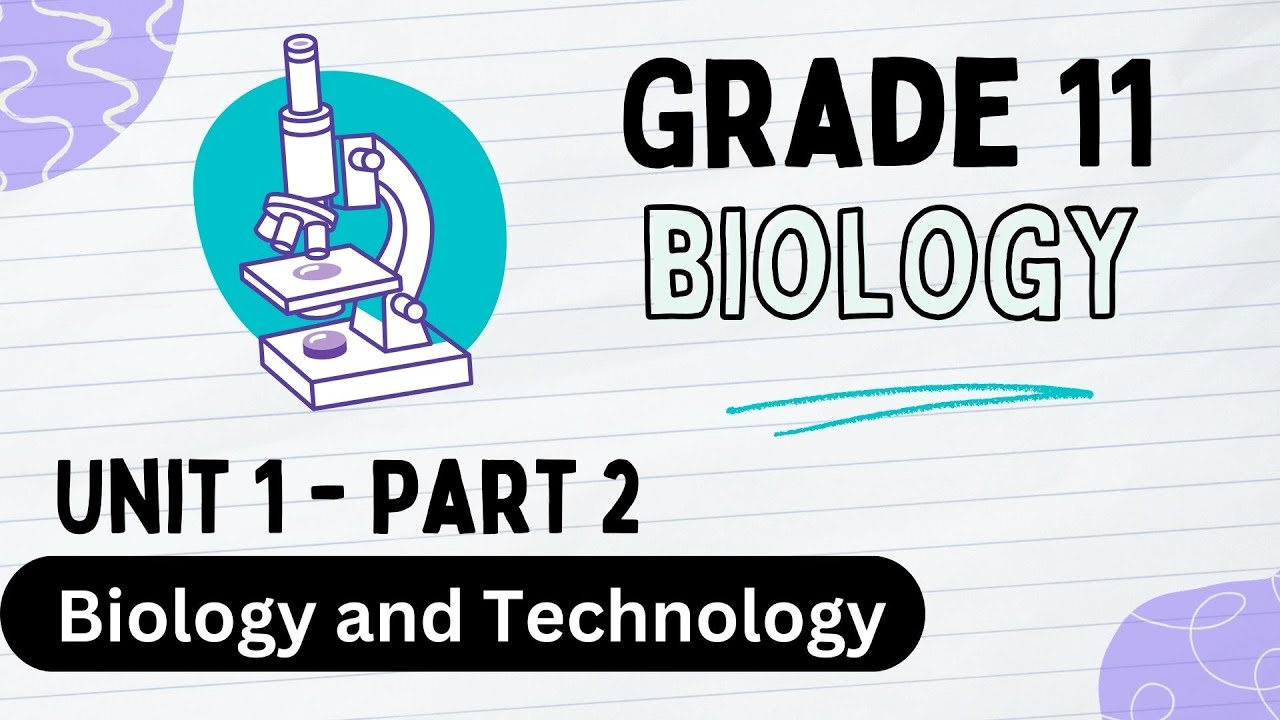 Grade 11 Biology unit 1 part 2 Biology and Technology