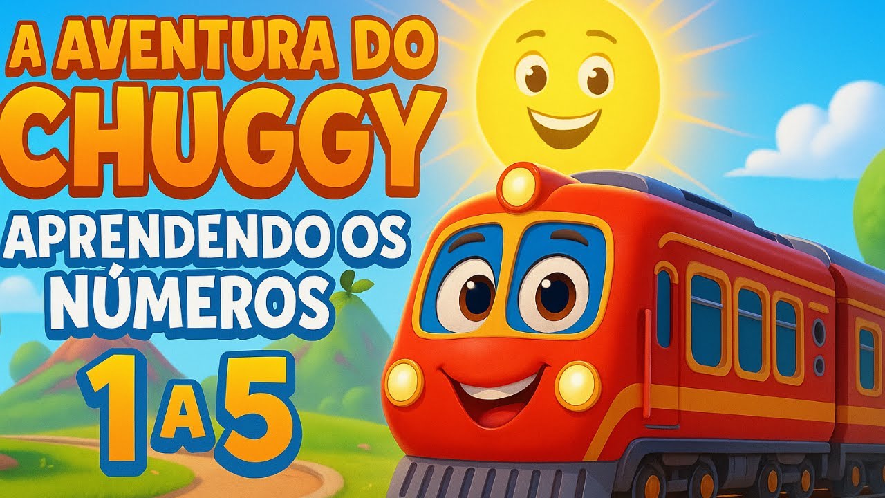 A Aventura do Chuggy 🚂 Aprendendo os N&uacute;meros 1 a 5 | M&uacute;sica Infantil Educativa