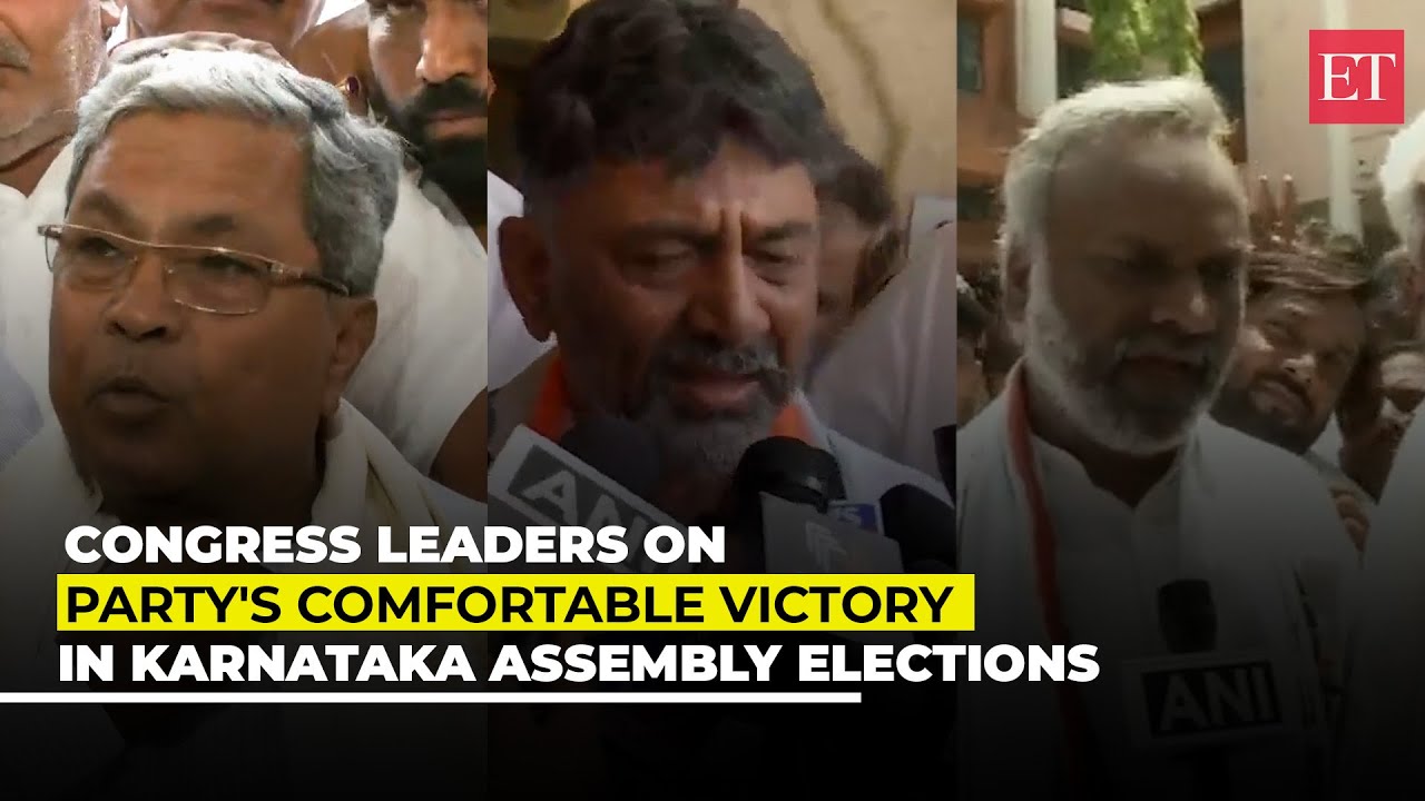 Karnataka poll results: Congress leaders on party's comfortable victory in state Assembly elections