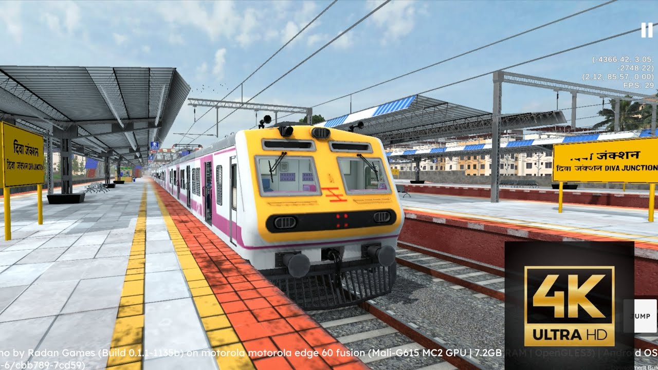 Kalyan jn to Diva jn | RG train tech demo | #rgtraintechdemo #radangames #trainsimulator
