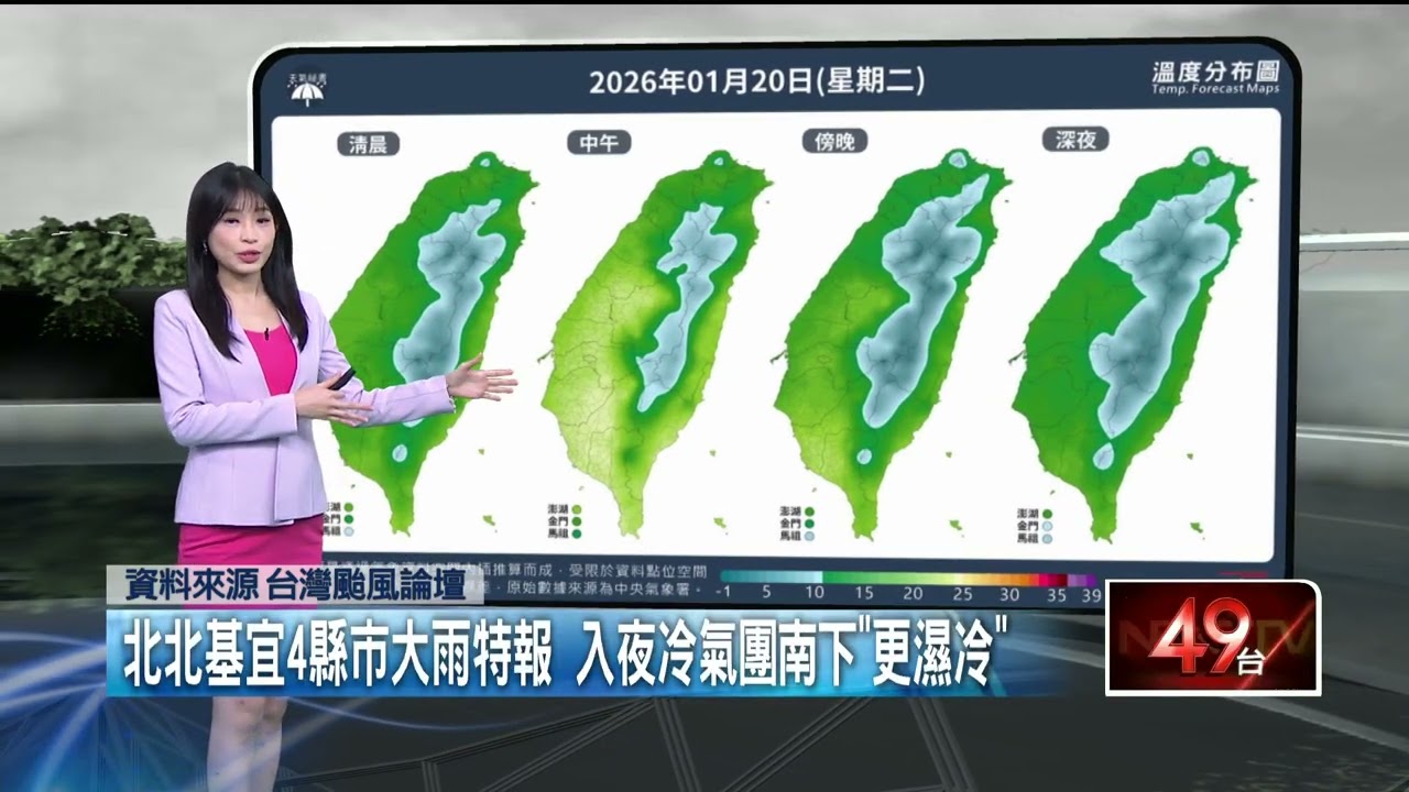 壹氣象／今冷氣團報到「急凍6度」 入夜北台灣防較大雨勢