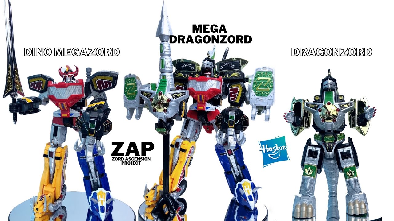 (ZAP) Mega Dragonzord - Dino Megazord - Dragonzord  - Mighty Morphin Power Rangers / Zyuranger