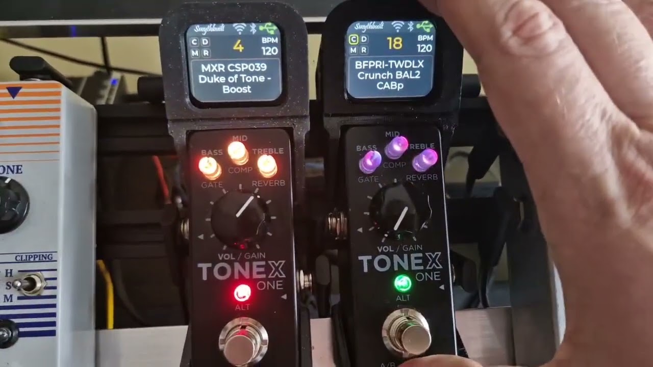 open-source controller and display interface for the IK Multimedia Tonex One guitar pedal