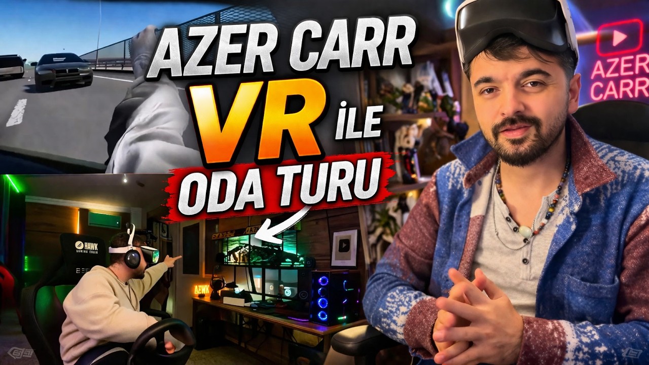 D&uuml;nyanın İlk SANAL MAGANDASI @azermen75 AzerCarr'ın Odasını Tasarladım!! VR Gamer Room Sanal Tur!