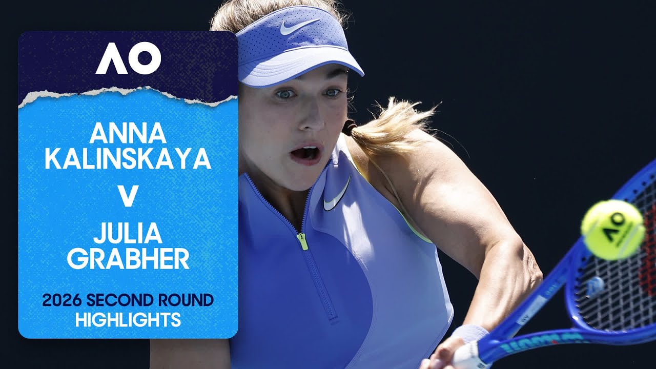 Anna Kalinskaya v Julia Grabher Highlights | Australian Open 2026 Second Round