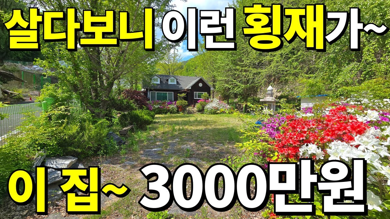 살다보니 이런 횡재도 찾아오네요~ 대지199평 정원 전원주택이 3,000만원! 주변시세 완전히 무시하는 땅값! 급매보다 저렴한데 과연 사도 될까요?